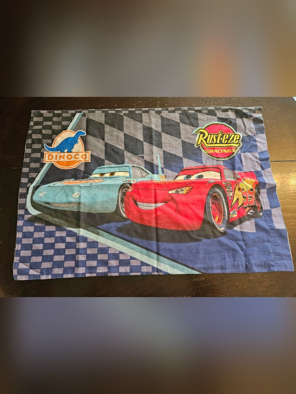 Disney Cars Lightning McQueen & Cruz Ramirez Pillowcase in Red, Blue, Black